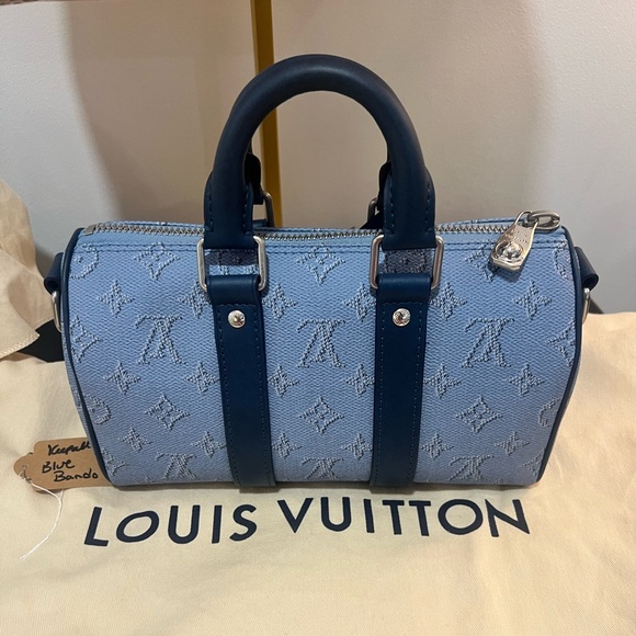 Louis Vuitton Other - Louis Vuitton Keepall Bandouliere 25 “In the Blue” bag new with receiptM14681